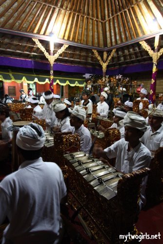 Music playing in the temple